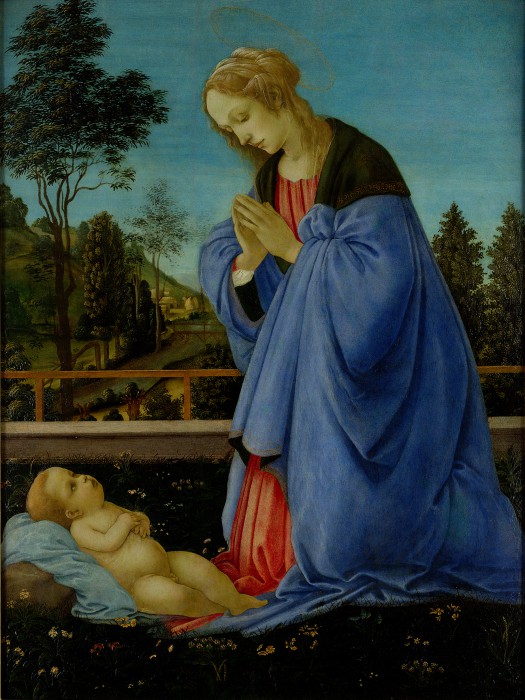 10フィリッピーノ・リッピ_幼児キリストを礼拝する聖母